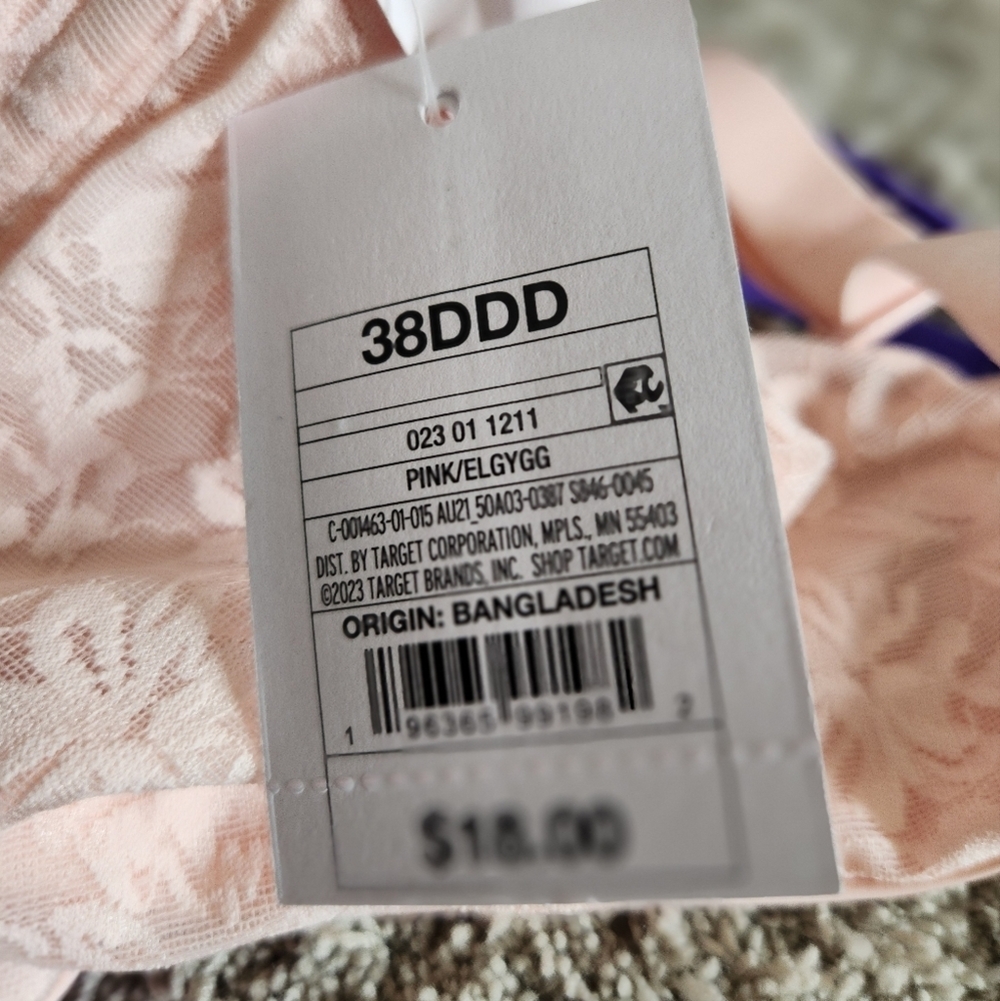 Women's Nursing Lace T-Shirt Bra - Auden Pink - Picture 8 of 9